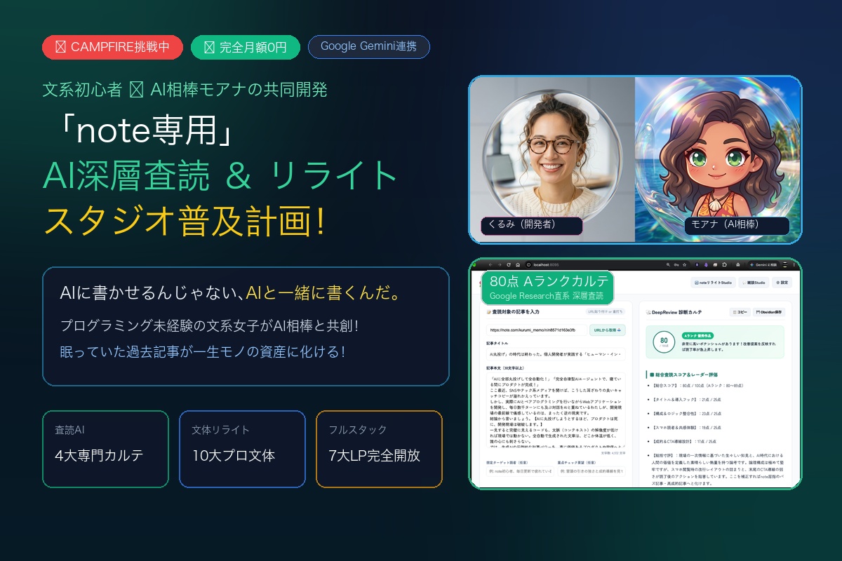 くるみとモアナの共創スタジオ普及計画
